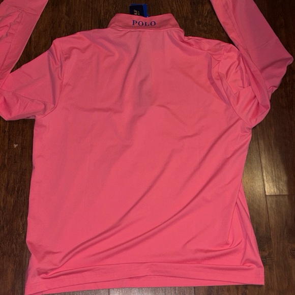 Pink Quarter-Zip Women's Sweatshirt - Picture 5 of 8